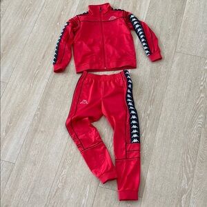 Kappa Red Banda Tracksuit Set, kids size 10, New no tag, never worn